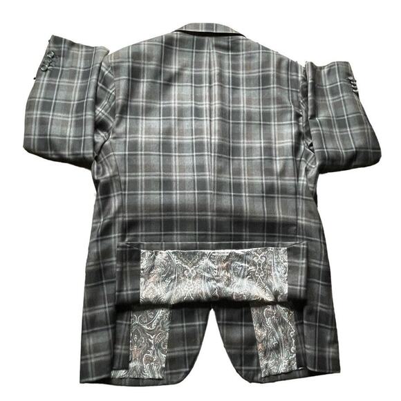 Holland & Sherry Savile Row Sherrykash Plaid Sport Coat Jacket 44R Men MINT - Picture 5 of 10